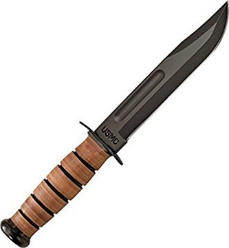 Военный нож Ka-Bar 1217 USMC The Legend Original + кожаная кобура