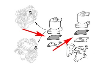 504 Заглушка EGR OPEL EGR Vectra A/B Zafira A