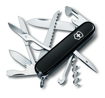 Victorinox 1.3713.3, Нож карманный Охотничий + кожаный чехол 4.0520.3, 91 мм