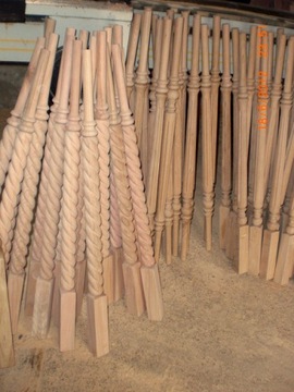 фото ориг. №9, Balusters wooden oak beech gum pine balustrade