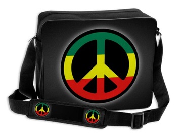 TORBA DUŻA A4 SYMBOLE SL 15 PACYFKA RASTA NA RAMIĘ