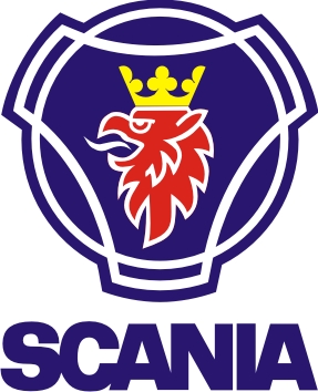 NAKLEJKI - SCANIA LOGO KOLOROWE 22 x 27 cm