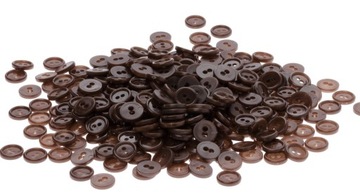 GUZIKI GUZICZKI BRĄZOWE 11mm 62 kolory (K302)