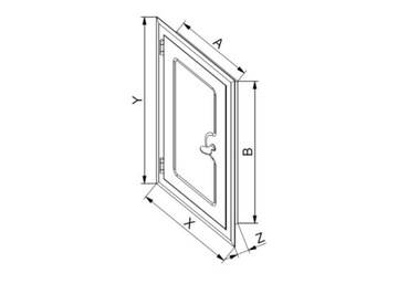 AWENTA ДВЕРЬ ДЛЯ ДЫМОХОДА ИЗ НЕРЖ. НЕРЖ. DMNW 15x25