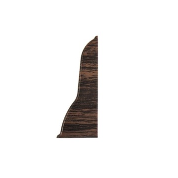 Zakończenie Prawe do Listwy 62mm PCV WENGE