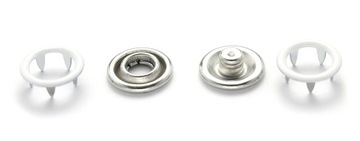 Zatrzaski typu spring 10,5mm 20 kpl Napy do koszul