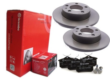 TARCZE KLOCKI BREMBO TYŁ VW GOLF IV V BORA POLO 9N