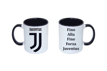 KUBEK JUVENTUS TURYN NADRUK CZARNE UCHO FORZA JUVE