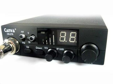 УДАРЯТЬ! CB RADIO CANVA 278 ASQ + АНТЕННА СО СТЕКЛЯННОЙ КАТУШКОЙ