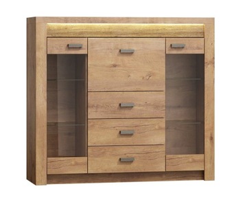 Komoda barek 137cm szuflady jesion jasny IN-8