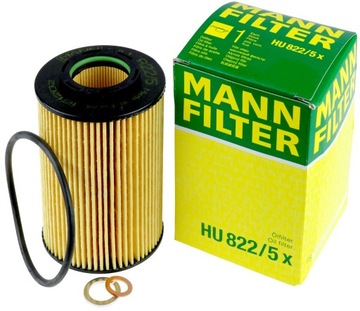 MANN FILTR OLEJU HU822/5x HYUNDAI KIA 2.0 -2.2CRDi