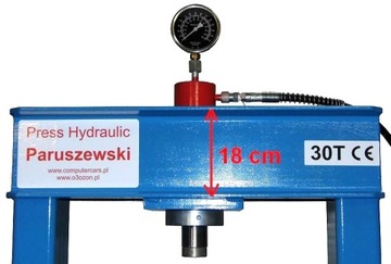 ПНЕВМАТИЧЕСКИЙ ГИДРАВЛИЧЕСКИЙ ПРЕСС 30Т СВАРНЫЙ ПОЛЬША