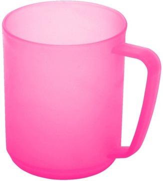 PLASTIKOWY KUBEK Z UCHWYTEM PLAST TEAM 350ml UCHO