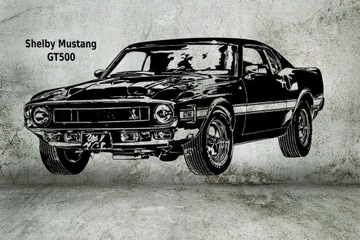 Naklejka Shelby Mustang GT500 100x50 cm nr.61