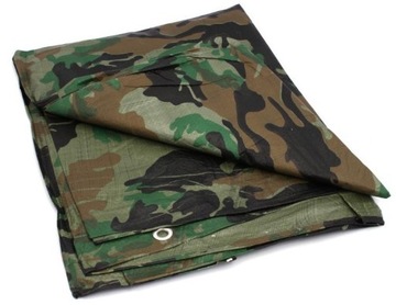 PLANDEKA CAMO MORO 4x8 M PLANDEKI 80 G MOCNA