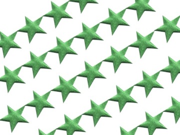 Aplikacje Ozdobne 0,5m Gwiazdka Pełna Zielona