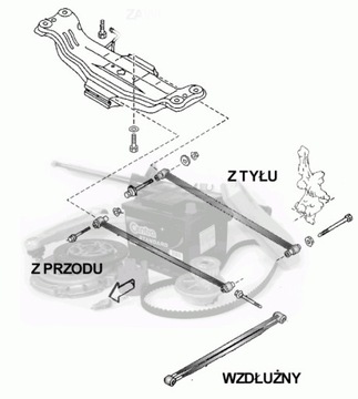 ЗАДНЯЯ ТЯГА ПОПЕРЕЧНЫХ РЫЧАГ MAZDA PREMACY задняя