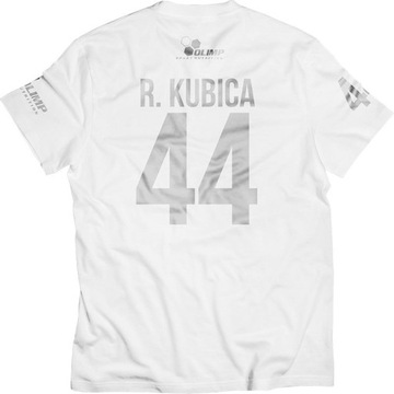 T-Shirt OLIMP - Koszulka ROBERT KUBICA Biała - M