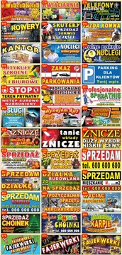 BANER REKLAMOWY SPRZEDAŻ CZOSNKU warzywa owoce
