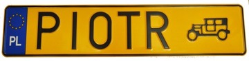 Табличка с именем, польский шрифт
