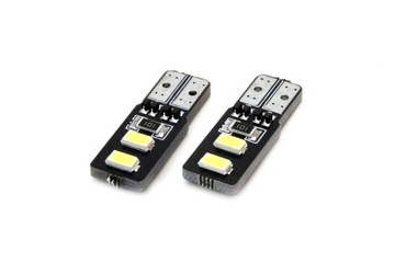 HIT CANBUS żarówki LED W5W T10 boczne 4SMD OLSZTYN
