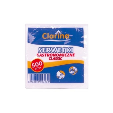 CLARINA SERWETKI GASTRONOMICZNE 500SZT 15x15cm