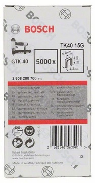 Скобы узкие TK40 15G Bosch