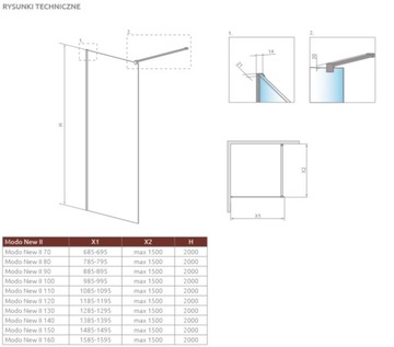 Душевая кабина Radaway Modo NEW II 90 x 200 см 389094-54-01