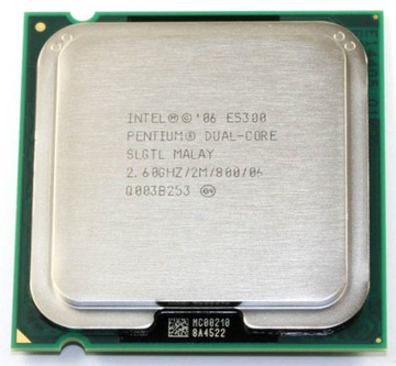 НОВЫЙ ПРОЦЕССОР INTEL DUALCORE E5300 2,60/2 МБ + ВСТАВКА