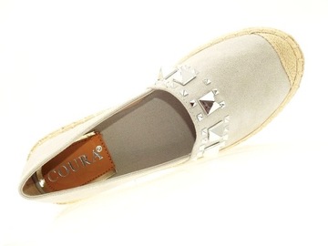 ЭСПАДРИЛЫ ЖЕНСКИЕ С шипами 9727 Серебро размер 40