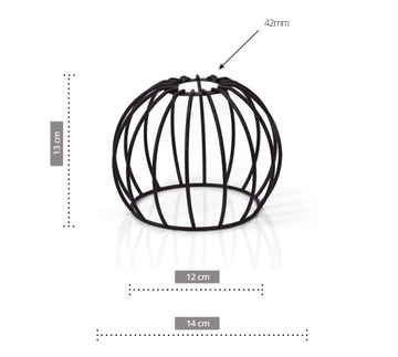 Абажур из металлической проволоки для светильников Edison LOFT Druciak