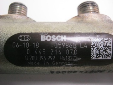РЕЙКА ВПРЫСКА RENAULT 1.9 DCI 0445214078
