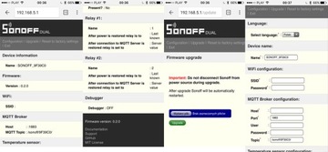 Sonoff WiFi с датчиком температуры DS18B20