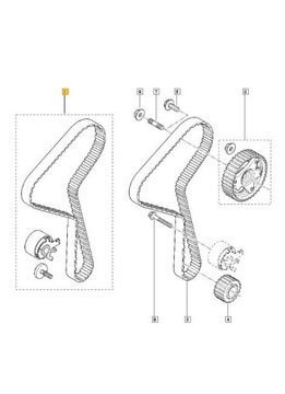 ШЕСТЕРНЯ КОЛЕНВАЛА RENAULT 1.5 DCI