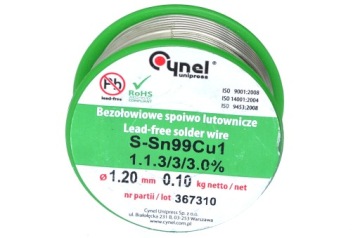 БЕССВИНЦОВОЕ ОЛОВО SN99.3CU0.7 1.00MM 100G