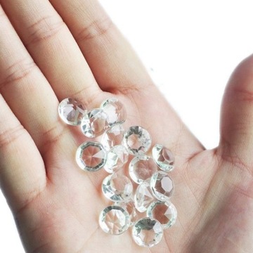 KONFETTI DIAMENTOWE BEZBARWNY 12 MM 100 SZT