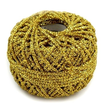 Sznurek brokatowy 2.5mm 4mb mini rolka ZŁOTY