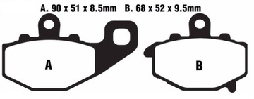 KLOCKI TYŁ KAWASAKI ER-6F Z 1000 KLE 650 ZX6-RR ZX-6R ZX-9R ZX-10R NINJA