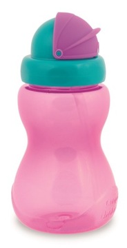 CANPOL bidon sportowy ze składaną rurką 270ml 12m