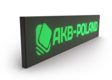 Reklama LED 128x48cm Wyświetlacz Tablica ZIELONA