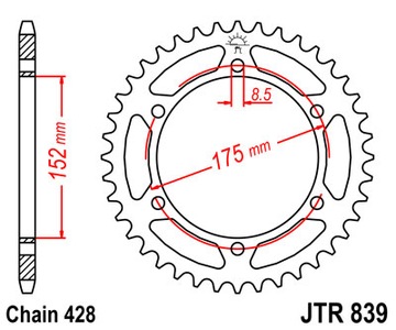 ПРИВОДИЛ ЗВЕЗДОЧКИ YAMAHA DT 125 DT125 R