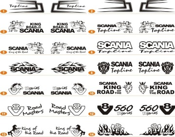 НАКЛЕЙКИ - SCANIA, TOPLINE по сторонам земного шара