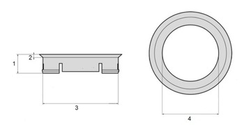 Центрирующие кольца Mador Rim, 4 шт.