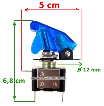 TOPGUN ПЕРЕКЛЮЧАТЕЛЬ TOP-GUN 12 В СИНИЙ СВЕТОДИОД