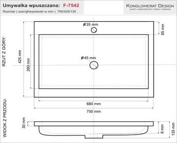 Эксклюзивный умывальник Modern FOX 75х42 производства ПЛ