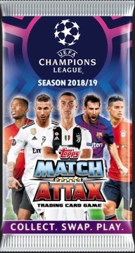 karty match attax champions 2018/2019 10 saszetek