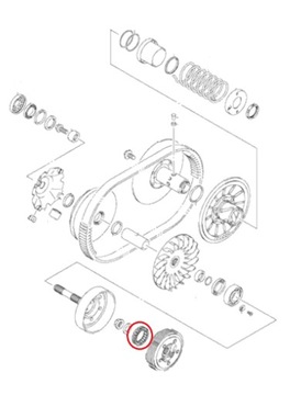 SUZUKI LT-A 750 700 KingQuad ПОДШИПНИК СТЕПЕННОГО КОЛЕСА