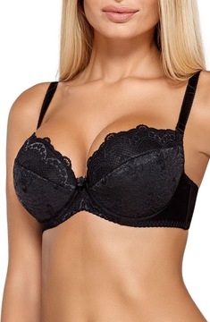 Komplet biustonosz push-up + figi CASSI 85D BLACK