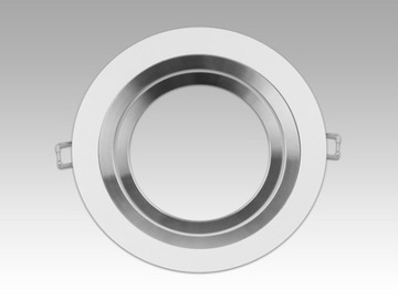 КРУГЛЫЙ ПОТОЛОЧНЫЙ СВЕТИЛЬНИК GU10 AR111 ES111 БЕЛЫЙ/АЛЮМИНИЙ
