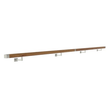 фото ориг. №2, Handrail wall-mounted wooden 40x40 360cm oak color